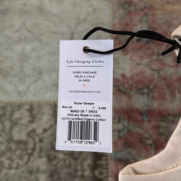 Colored Organics New with Tag Skylar Footed Sleeper - Picture 3 of 5